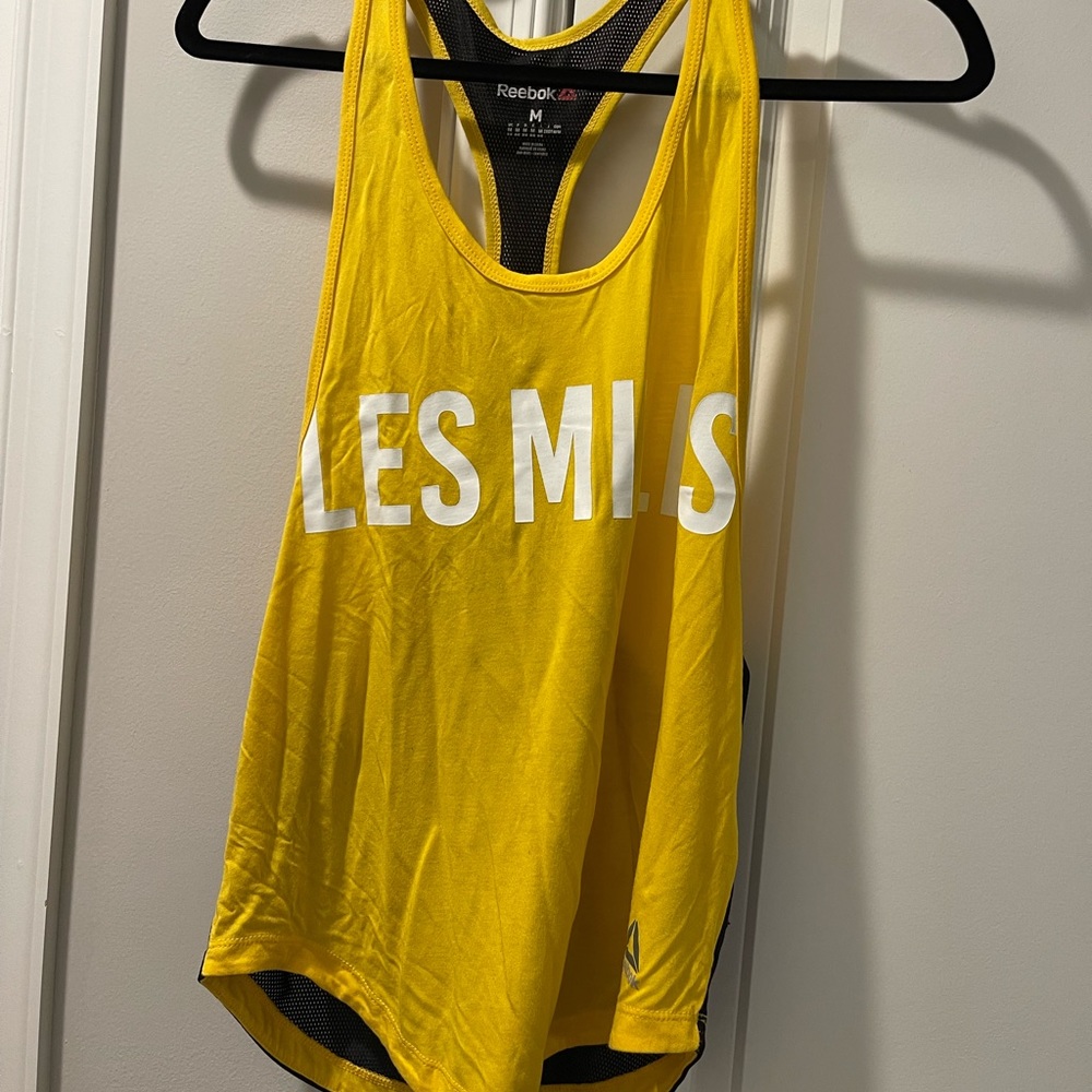 Reebok Women’s Les Mills M Tank Yellow and Black